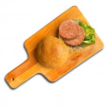[犇馳 BANGO] 蛋白質麵包+漢堡排組合(12入組)